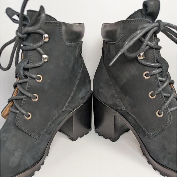 Rachel Comey Rollick Black Suede Lace-Up Combat Block Heel Boots Womens 10 - Picture 5 of 10